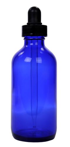 4 oz. Cobalt Blue Glass Bottle with dropper ounce