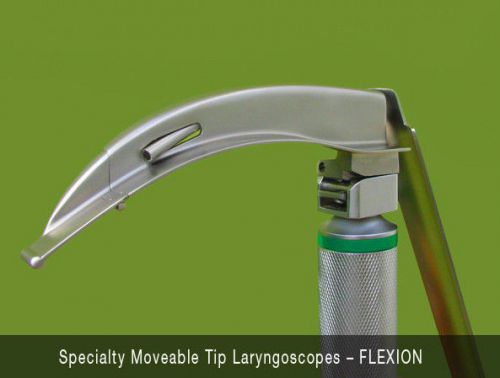Mccoy fiberoptic laryngoscope intubation kit set of 3 blade &amp; handle in case. for sale