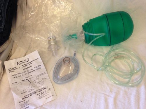 Training Bag Valve Mask BVM CPR Adult Bag Easy Resuscitator Disposable USED