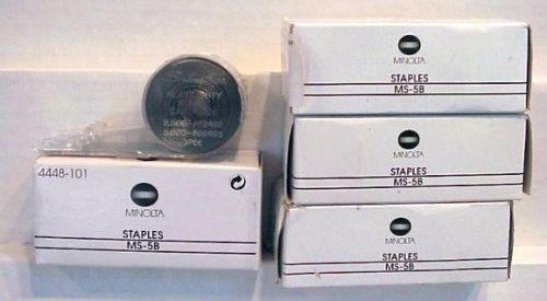 Lot of 4 New Genuine Minolta Staples Cartridge MS-5B 4448-101