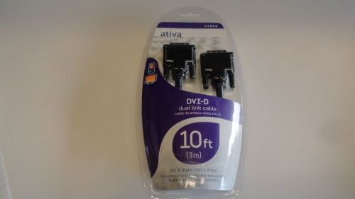 Aa8: ativa dvi-d dual link video cable 10 ft. - 828-510 for sale