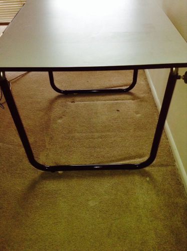 Adjustable Drafting Table, Laminated White Top
