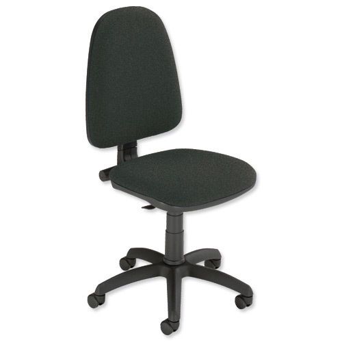 Operator Chair Permanent Contact High Back H500mm W460xD430xH460-580mm Charcoal