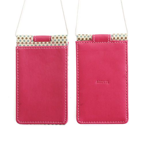 Folder Style ID Card Case Hot Pink 1EA, Tracking number offered