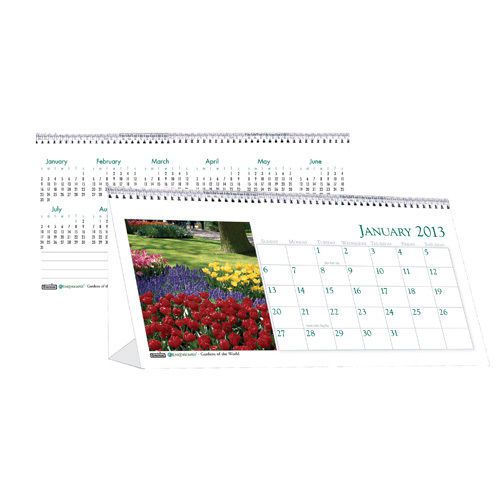 House of doolittle garden photos desk tent calendar, monthly, 8-1/2 x 4-1/2 for sale