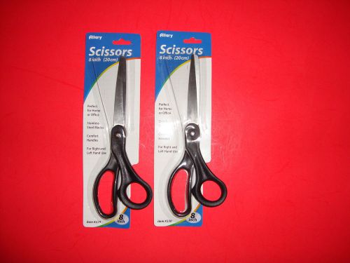 Scissors   Stationery Scissors 8&#034;  Assorted Colors    Two Pair  Allary #230