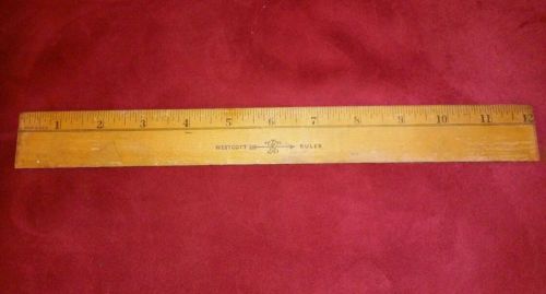 Vintage  westcott 12&#034; ruler  w/metal edge. for sale