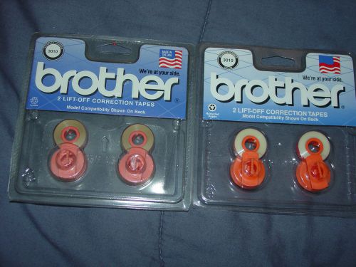 Brother Typewriter (3010) Lift Off Correction Tapes. 2 packages of 2 (4 total)