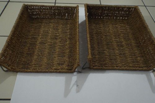 wicker office paper tray in out tray orgainizer