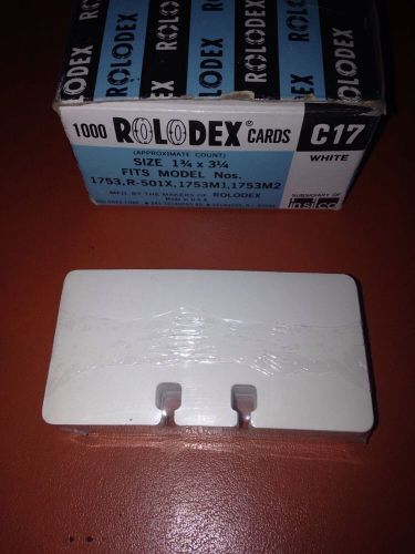 Rolodex 100pc Card Refill Pack Model 1753 R-501x 1753m1 1753m2 1 3/4&#034; 1.75&#034; New