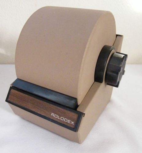 Vintage Rolodex Model No. 1753 Metal Covered Rotary File