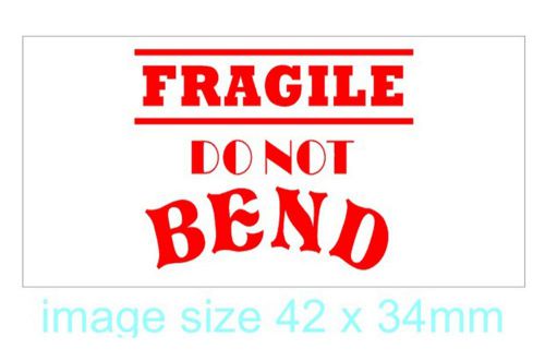 New xstamper classix p14 red self inking stock stamp - fragile do not bend for sale