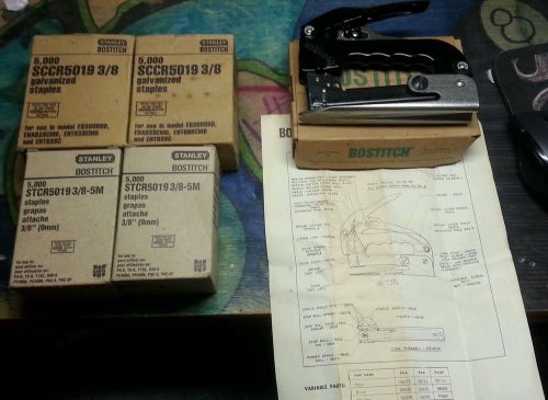 Bostitch model p4 stapler with box and manual stcr5019 vintage great condition