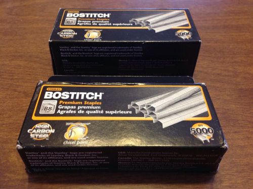 Stanley Bostitch Premium Staples 1/4 inch and 3/8 inch chisel point