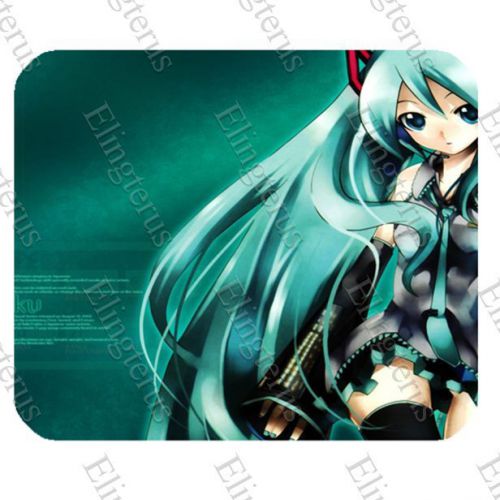 New Hatsune miku 2 Mouse Pad Backed With Rubber Anti Slip for Gaming