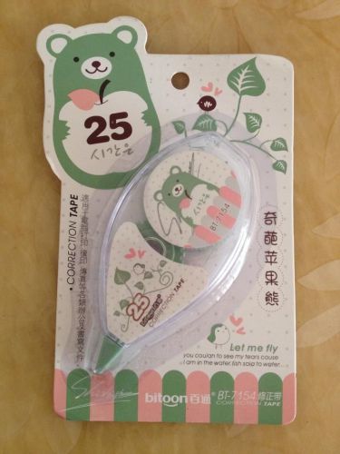 25 Meters Long Green Correction Tape Whiteout