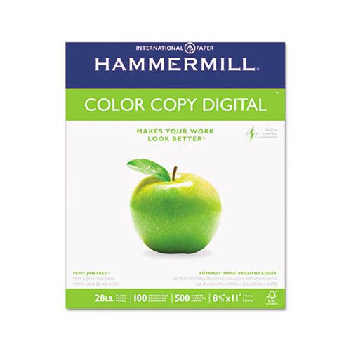 Hammermill color copy paper, 100 brightness, 28lb, 8-1/2 x 11, 500/ream for sale