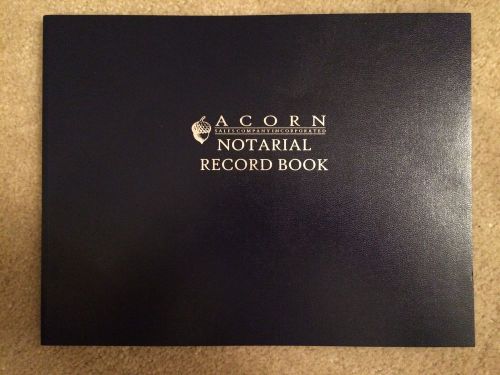 Acorn Notarial Record Book (8 1/2 x 11 inches)