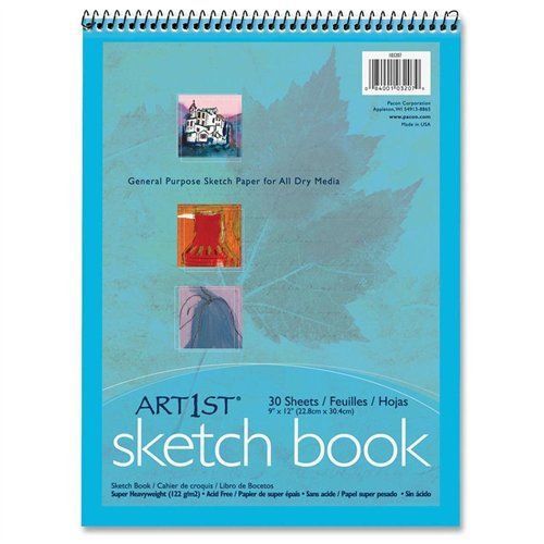 Pacon Art1st Sketch Book - 30 Sheet - 70 Lb - 9&#034; X 12&#034; - 1 / Each - (103207)