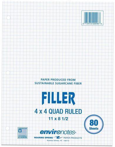 Graph Ruled Garcane Filler Paper 11 X 8.5 Sheets 20096