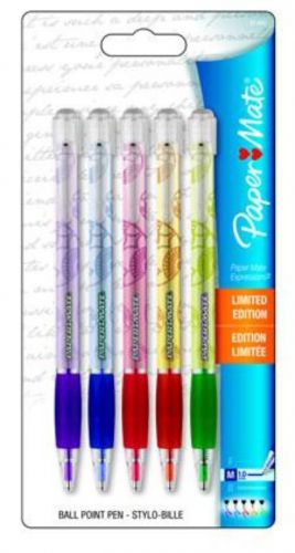 Sanford Paper Mate Expressions Ball Point Pens Assorted 5 Count