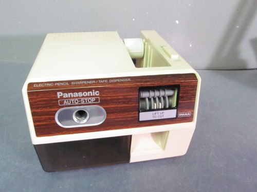 Panasonic Electric Pencil Sharpener with Tape Dispenser KP-T2000, Ivory