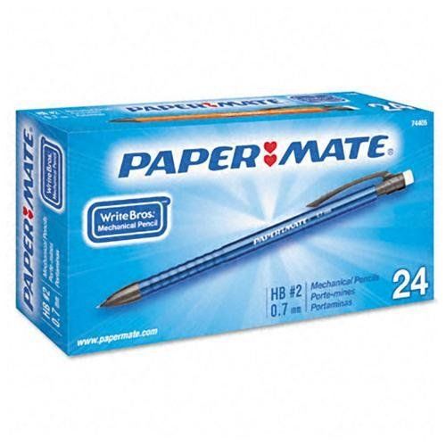 Paper mate write bros grip mechanical pencil - 0.7 mm lead size - black (74405) for sale