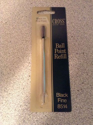 Genuine Cross 8514 Ballpoint Pen Refill, Fine Point, Black Ink, 1 Each