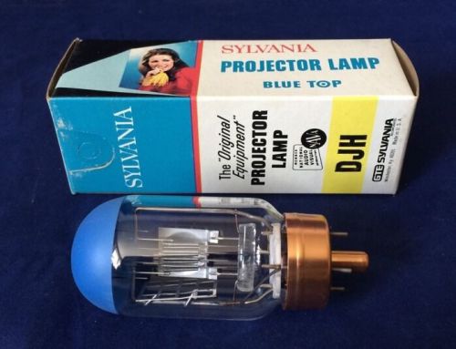 Vintage sylvania djh projector lamp bulb 120v 500w, 200 hrs, nos nib for sale