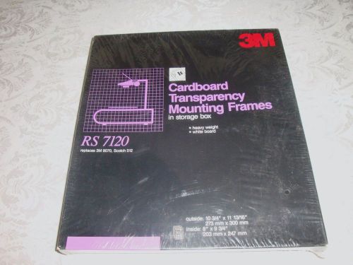 3M 50 Cardboard TRANSPARENCY MOUNTING FRAMES in Storage Box - RS7120 [NEW]