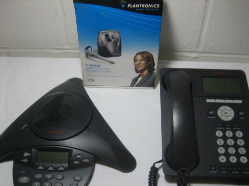 Avaya 9620L Telephone,1692 IP Conference Station and Plantronics CS55 headset