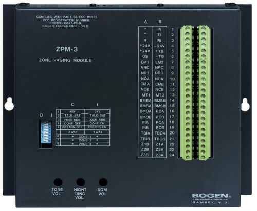 Bogen 3 Zone Paging Module ZPM-3 (20904)