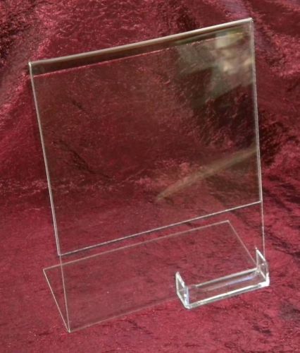 (25) 8.5&#034; x 11&#034; Acrylic Sign Display w/ Business Card Holders