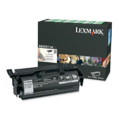 Lexmark extra high yield return program black toner cartridge x654x11a for sale
