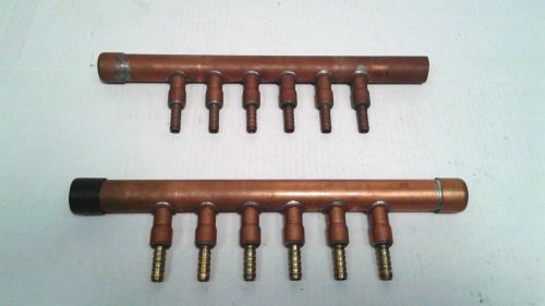 Watts Radiant Onix 6 Outlet Copper Manifold Set - 1&#034; with 1/2&#034;