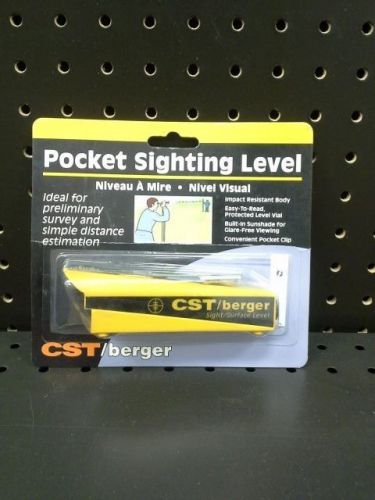 NIB CST/berger Pocket Sighting Level