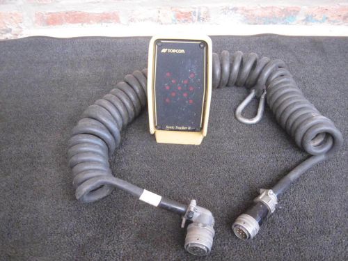 Topcon sonic trackers ii 9142 1030014 for system five with cable for sale