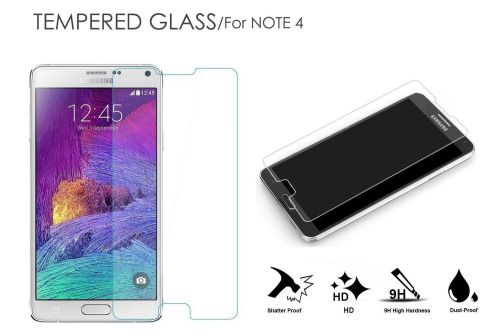 Premium NEW Real Termpered GlassScreen protector for Samsung Galaxy NOTE 4