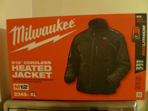 Milwaukee m12 heated jacket kit xl black  4 heat zone model 2345 for sale