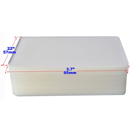 57mmx95mm Card Size Thermal Punch Laminating Film 600pcs 2-1/4&#034;x3-3/4&#034;