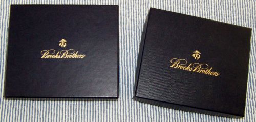TWO(2) BROOKS BROTHERS EMPTY GIFT BOXES. WITH FOAM INSERTS (USED)(4321)