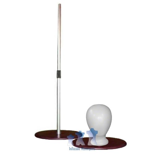 Blank white head, styrofoam and aluminum adjustable stand with tabletop option for sale
