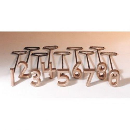 Freeze branding iron brass set 3&#034; 0-8 numbers cattle identification brand for sale