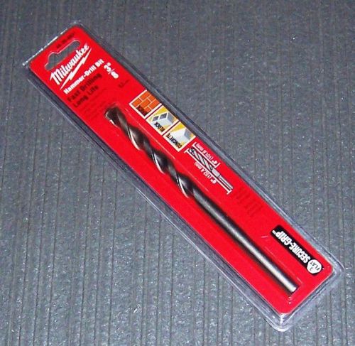 Milwaukee 48-20-8821 3-Flat Secure-Grip Hammer-Drill Bit 3/8&#034; x 4&#034; x 6&#034;