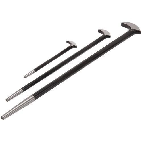 #3074 New (3) Carbon Steel 6&#034; 12&#034; 16&#034; Heavy Duty Alignment Pry Bar Mechanic Tool