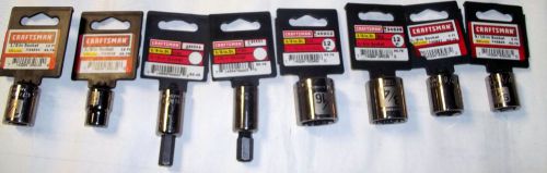 Craftsman 3/8 inch drive regular sockets, 12 and 6 point , 2 hex______1151/12
