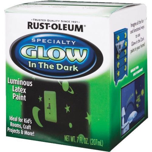 Rust oleum 214945 glow in the dark luminous paint-7oz glow in dark paint for sale