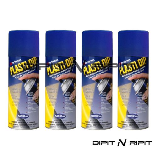 Performix plasti dip 4 pack matte navy blue spray cans rubber coating for sale