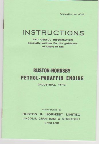 Ruston IP Instruction Book