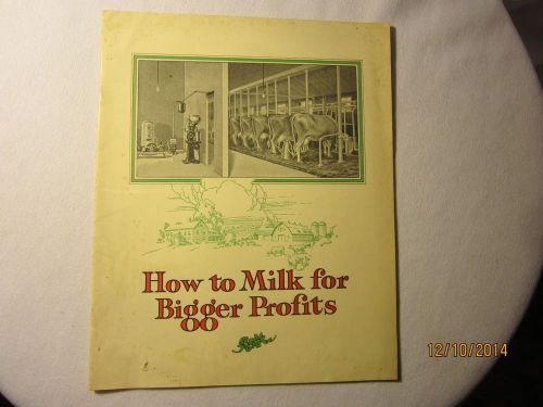 Old Empire Milk Machine Booklet Brochure W/Stover &amp; Fairbanks Hit &amp; Miss Engine